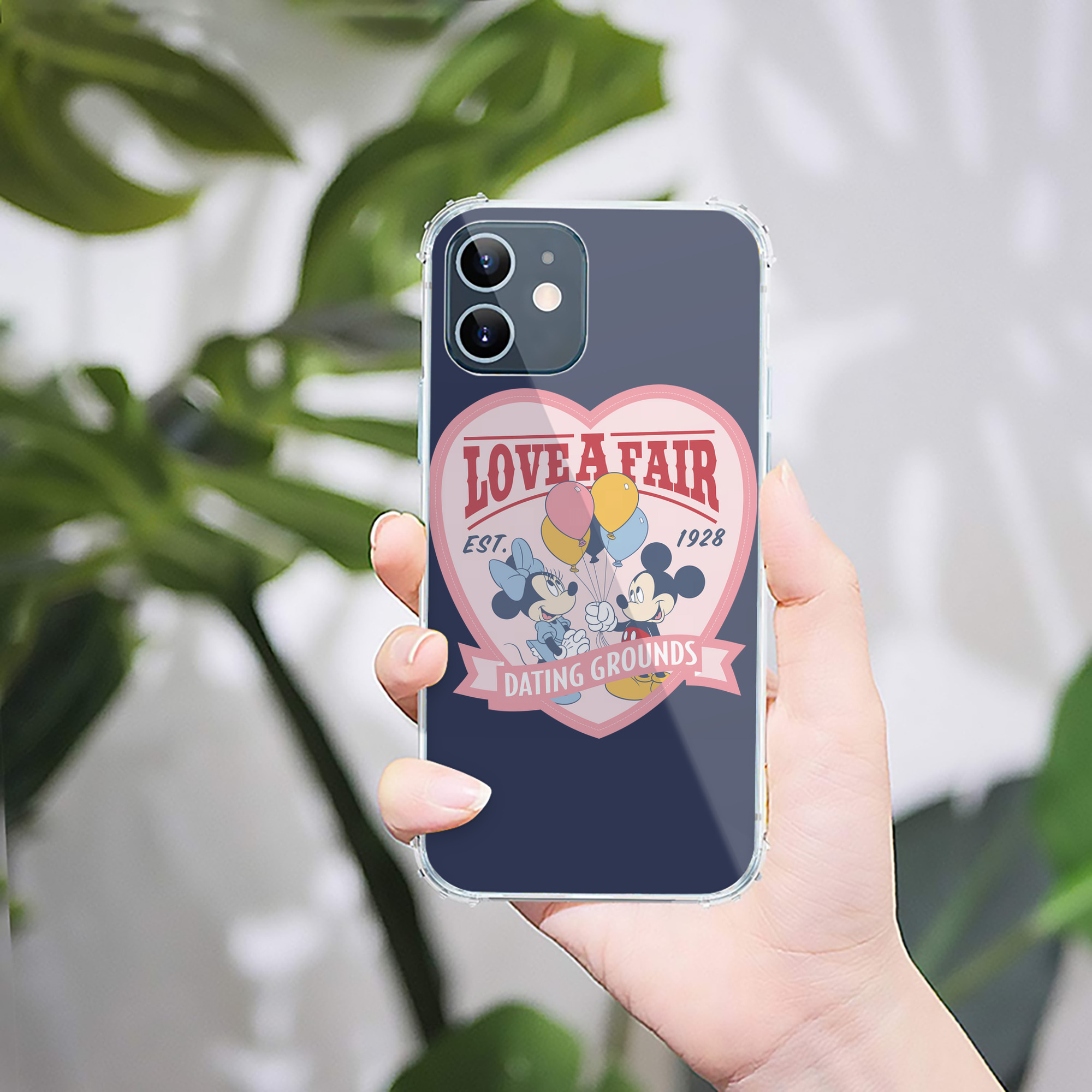 （画像用） ミッキーマウス Mickey Mouse 【iPhone 12シリーズ対応】透明スマホケース（クリアソフトケース）